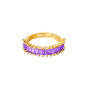 GEMS RING PURPLE