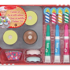 HOUTEN KNUTSEL CUPCAKE SET